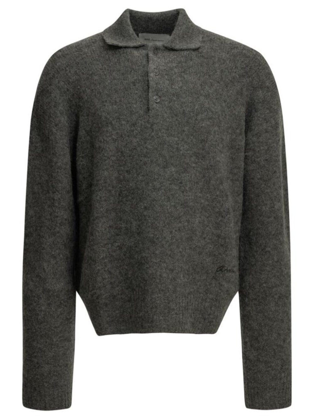 Ami Paris Polo Sweater With Logo Tag Size S Men